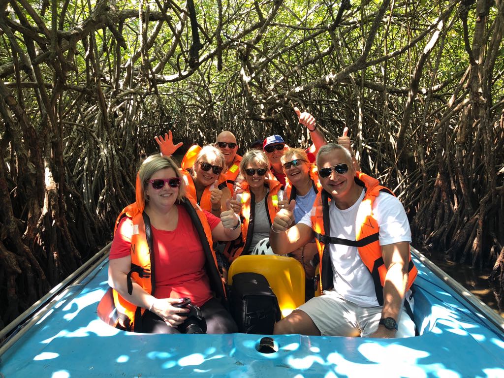 A boat trip to begin the tour